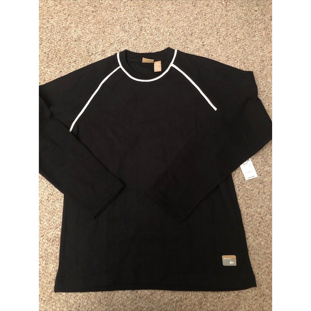 Quicksilver Brand Men's Hvy Shirt Long Sleeve Black Oversized Small New with Tag